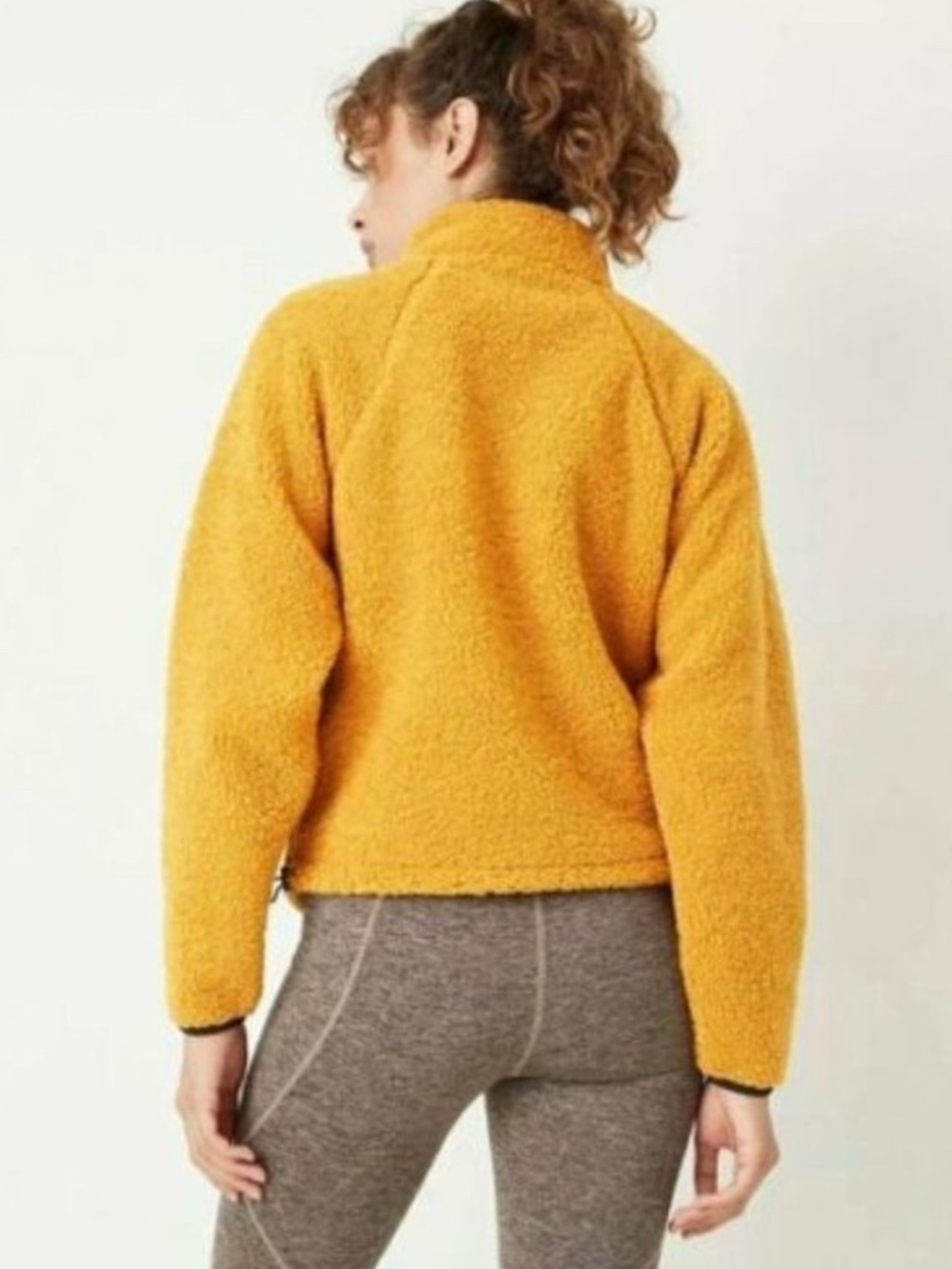 JoyLab Half Zip Sherpa Pullover Sweatshirt Top ladies size S - Picture 2 of 8